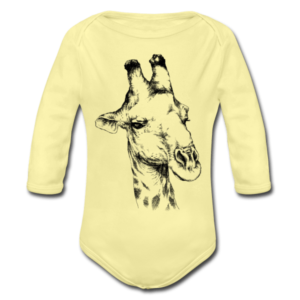 Giraffe Baby Bio Langarmbody