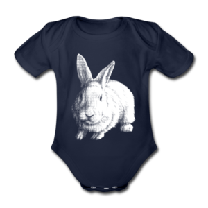 Hauskaninchen Baby Bio Kurzarmbody
