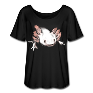 Axolotl T-Shirt mit Fledermausärmeln
