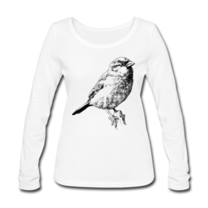 Hausspatz Frauen Bio Langarmshirt
