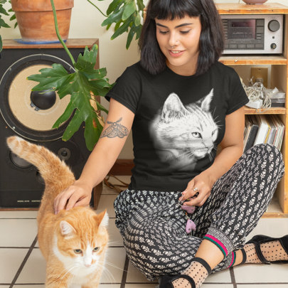 Hauskatze Britisch Kurzhaar Frauen T-Shirt