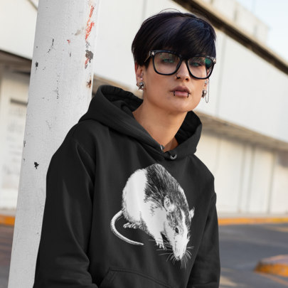 Farbratte Unisex Hoodie