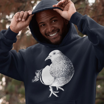 Straßentaube Unisex Hoodie